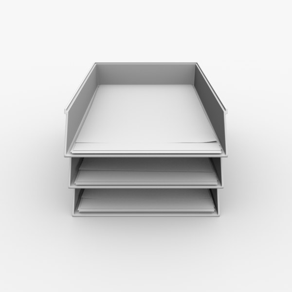 a4 paper trays 3d model