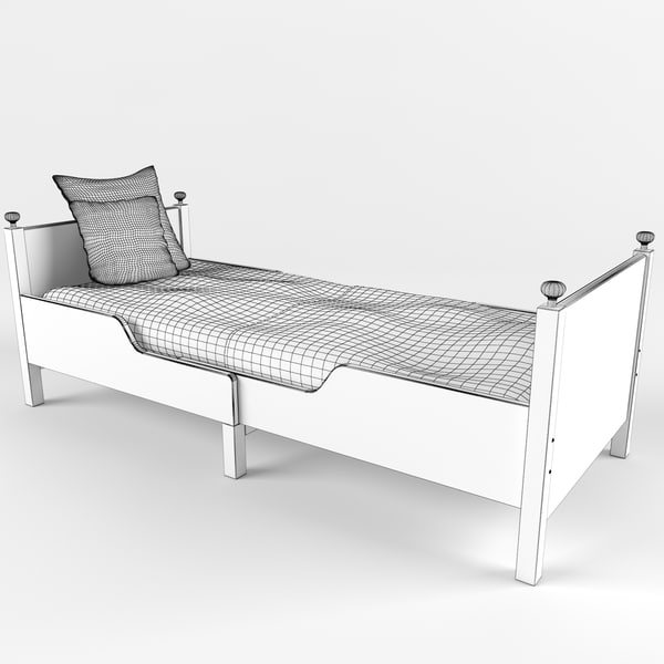 ikea leksvik bed 3d max