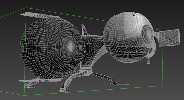 3dsmax oblivion bubble ship