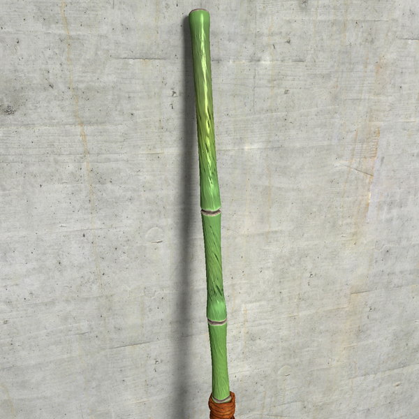 3d bamboo fight staff bo