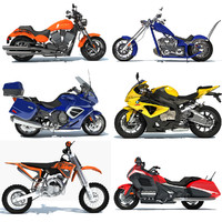 3d goldwing motorcycle sport bike model