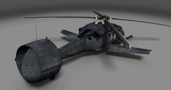 piasecki x 49 helicopter 3d max
