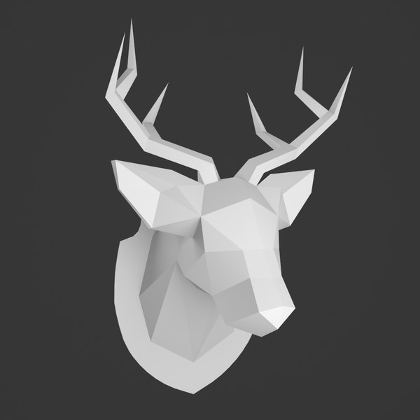 3d wall mounted deer head decoration