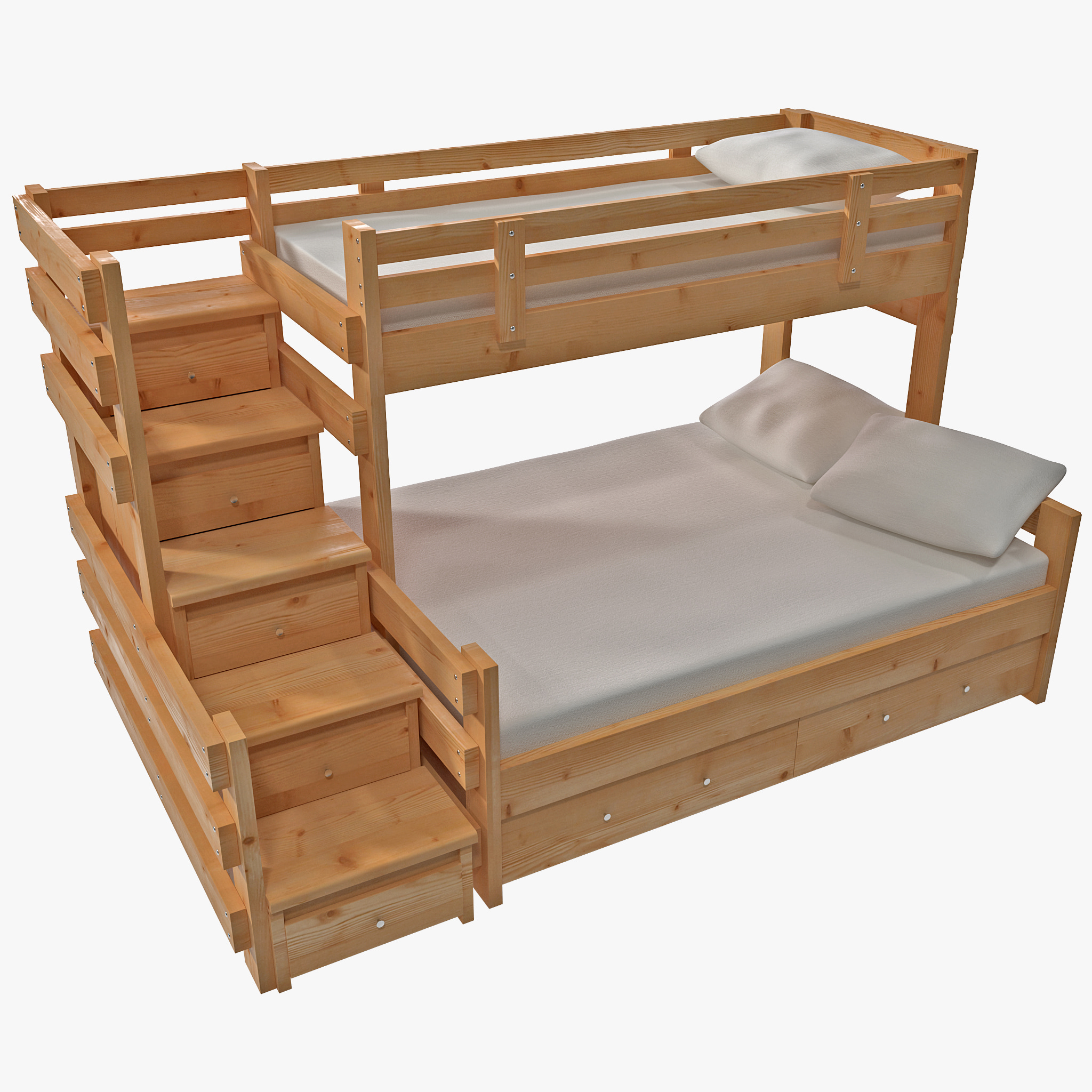 3d bunk bed model
