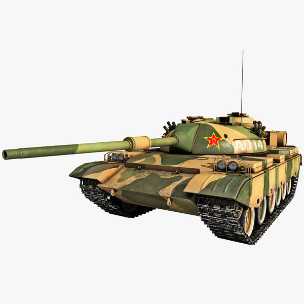 Type 88 China Main Battle Tank Rigged vehicle military war industrial army transport heavy armor weapon vray protection gun PLA People's Liberation