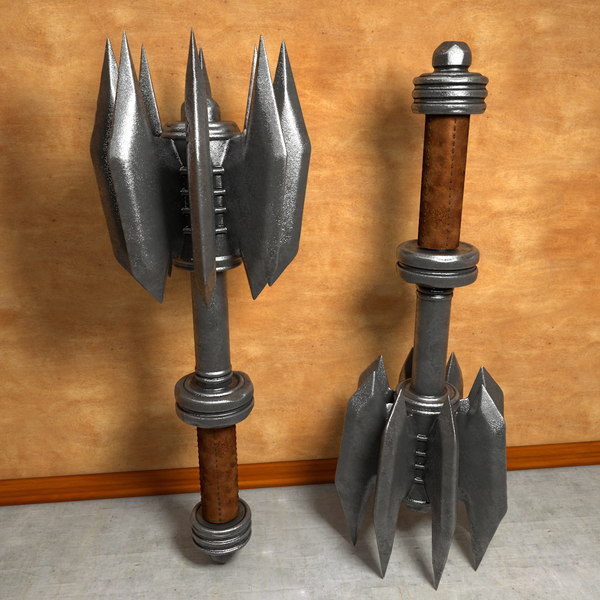 3ds max medieval compact brutal mace