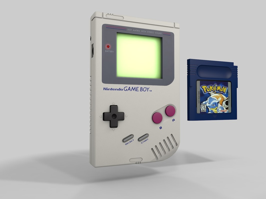 3d nintendo gameboy model 3d nintendo gameboy model