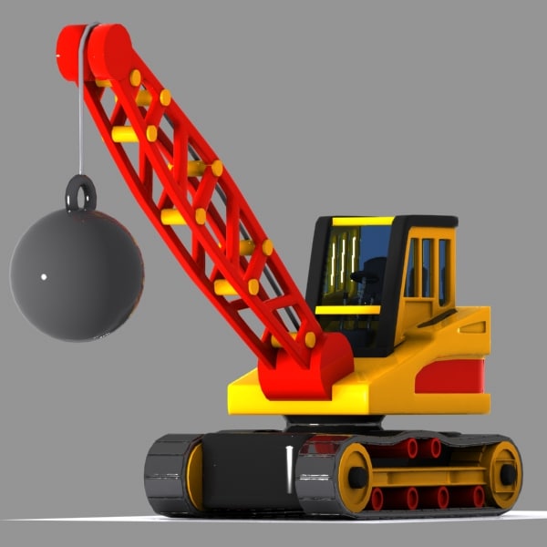 3ds toon ball crane