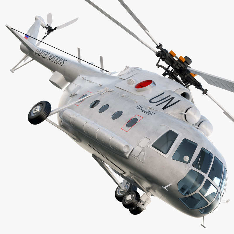 mi 8 helicopter 3d model