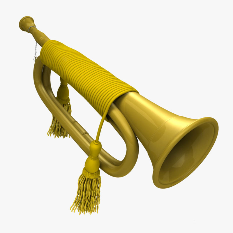 civil war bugle obj