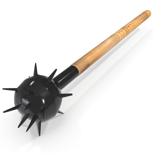 3d morning star mace model