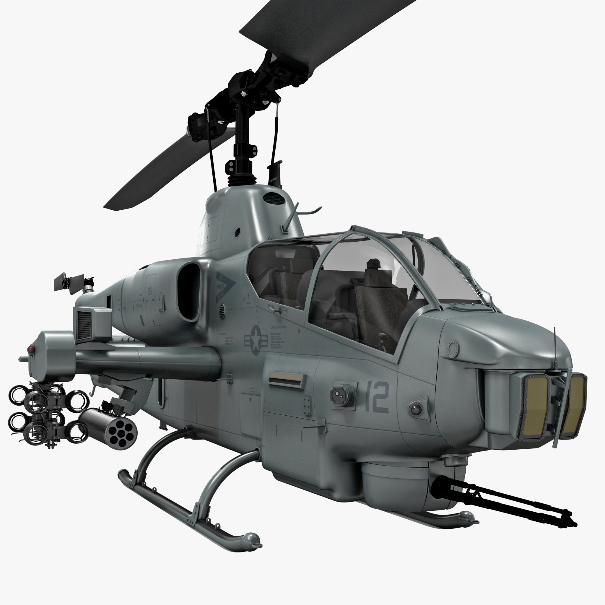 3d model of bell ah 1 supercobra
