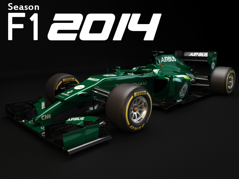 3d model f1 caterham ct05 2014