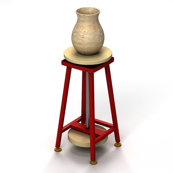 3d pottery table