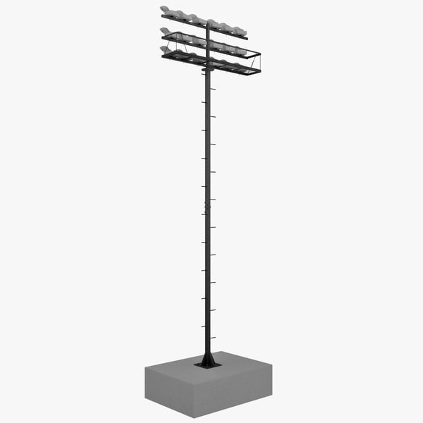 obj Stadium Lights 4... by 3d_molier
