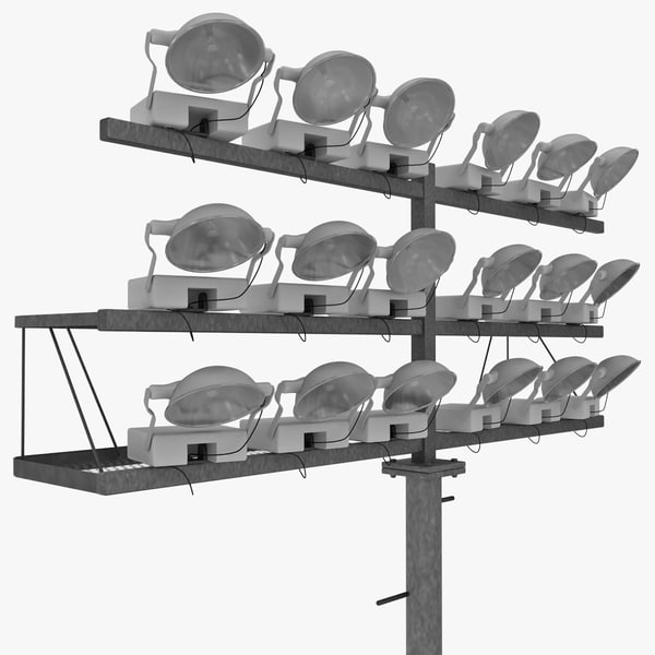 obj Stadium Lights 4... by 3d_molier