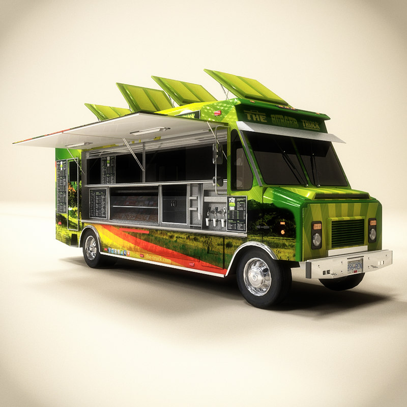 3d food truck