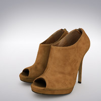 3d women s tanned suede model
