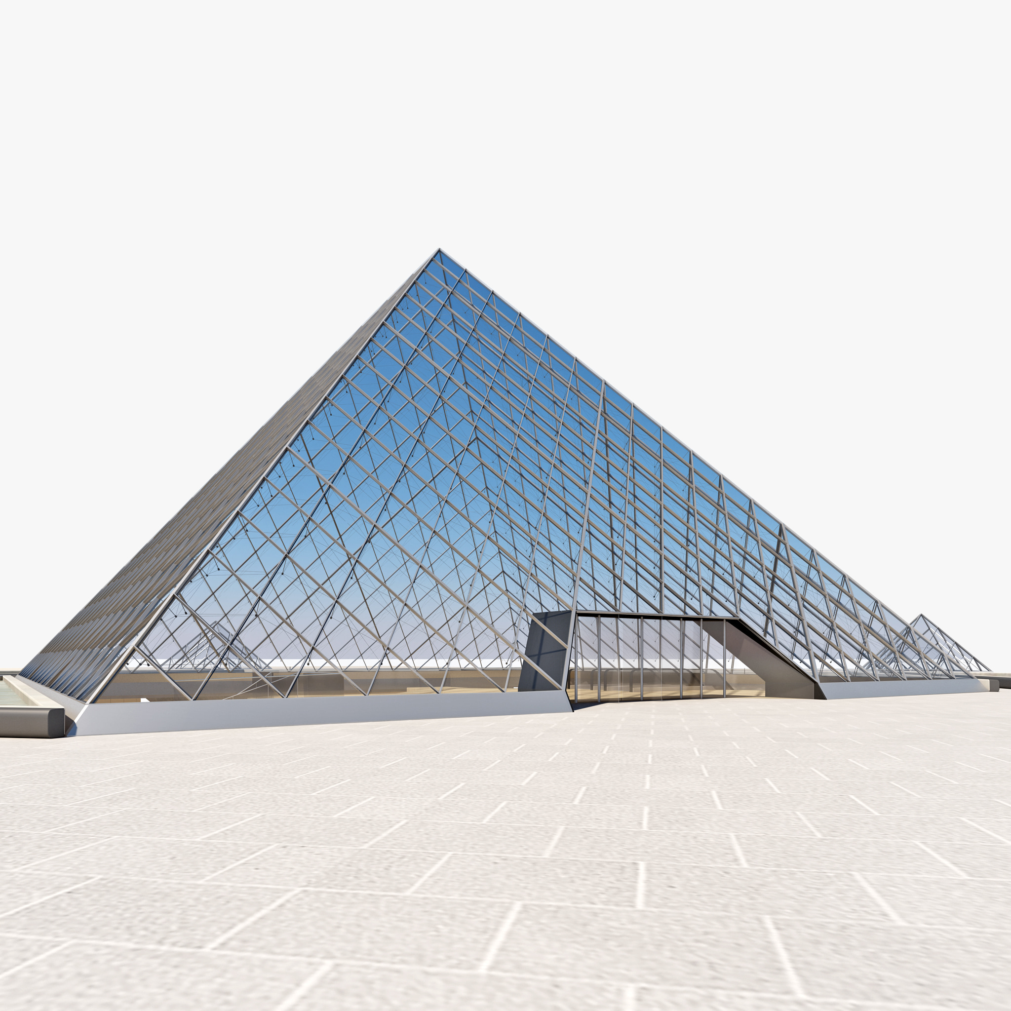 louvre gallery 3d model