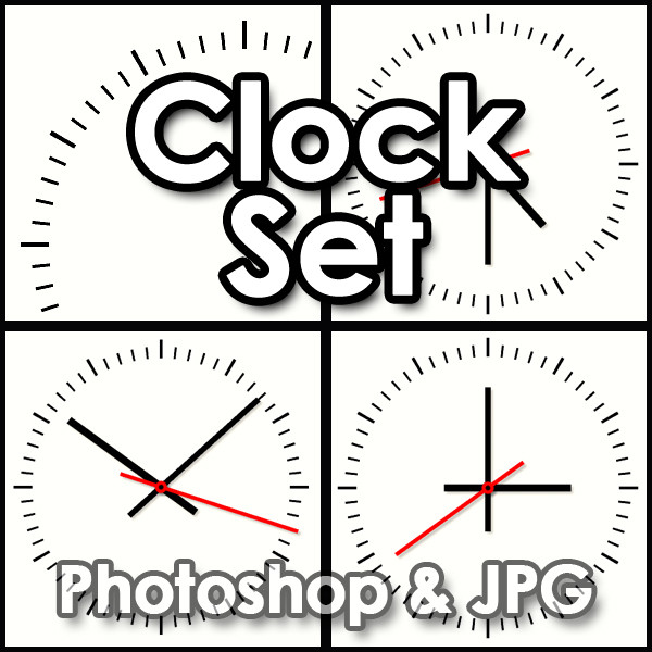 Texture psd clock face