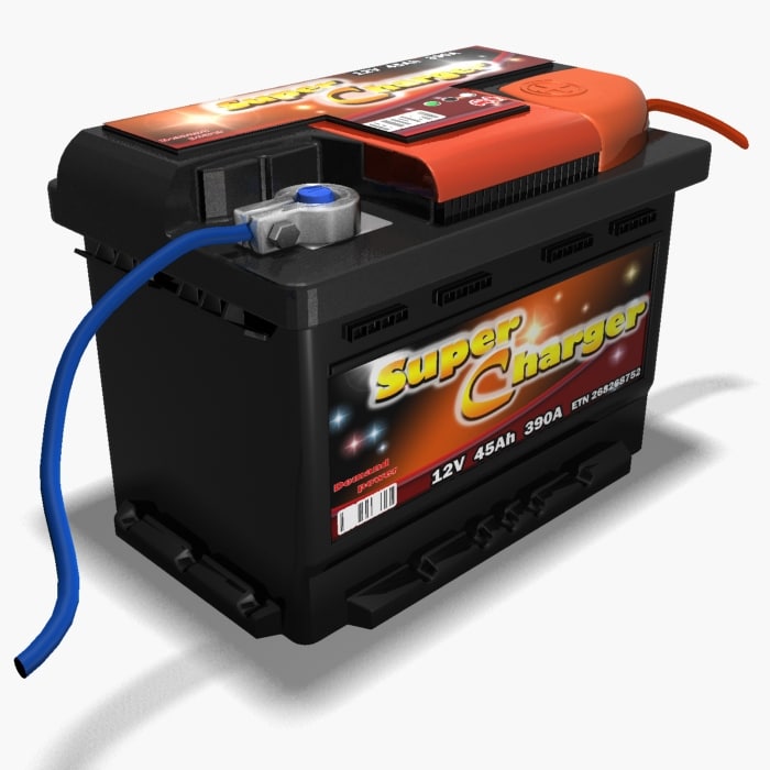 3d model car battery