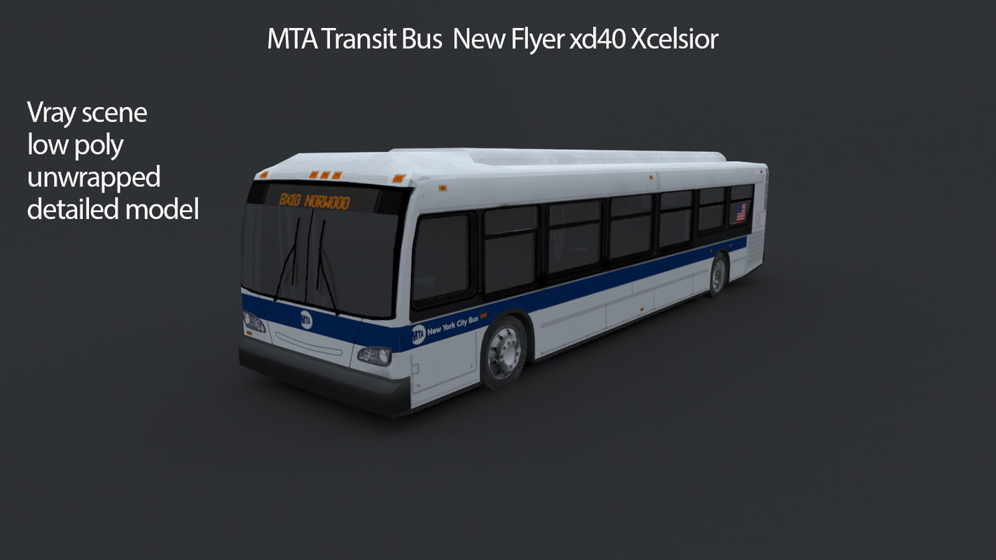 3d mta new york bus model