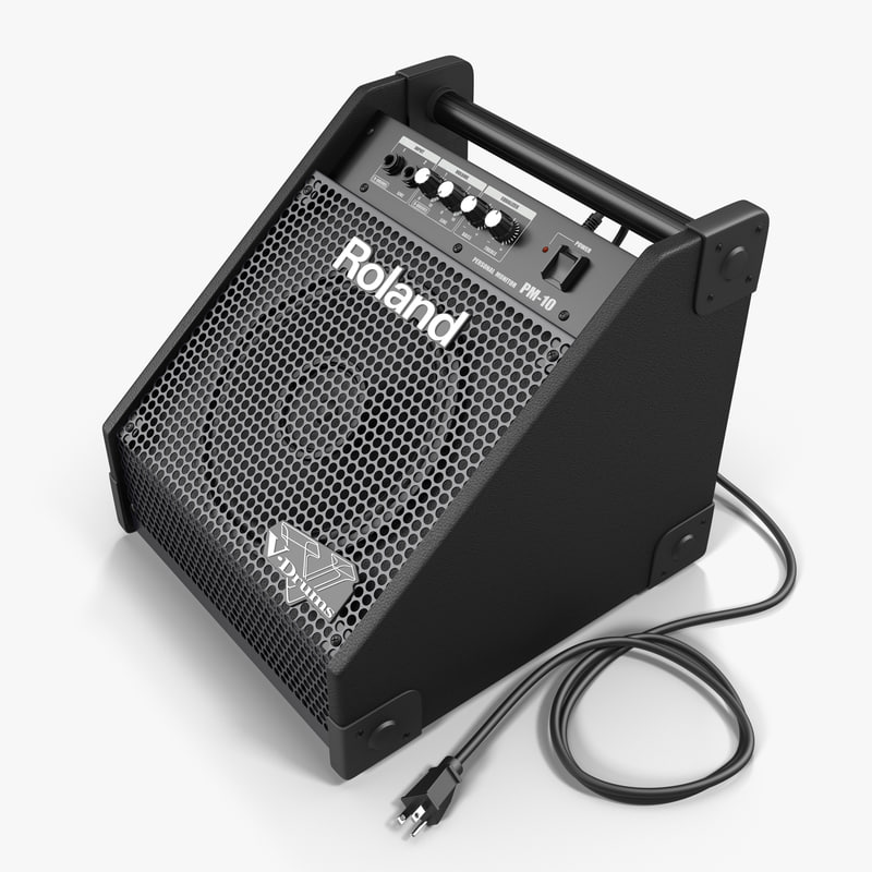 3d max roland pm 10 drum amplifier