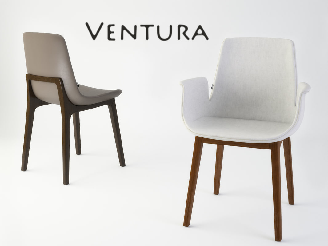 3ds max ventura dining chair poliform