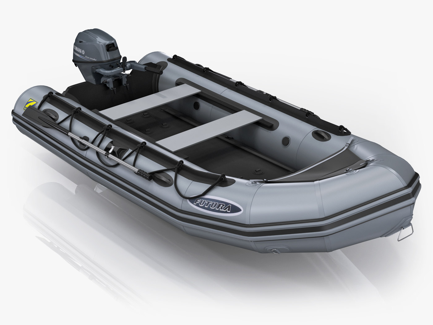 3ds max inflatable boat zodiac 2