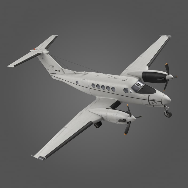 obj beechcraft c 12 huron