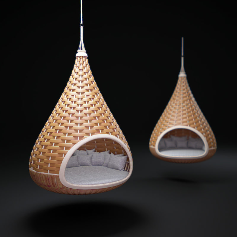 nestrest hanging lounger 3d model nestrest hanging lounger 3d model
