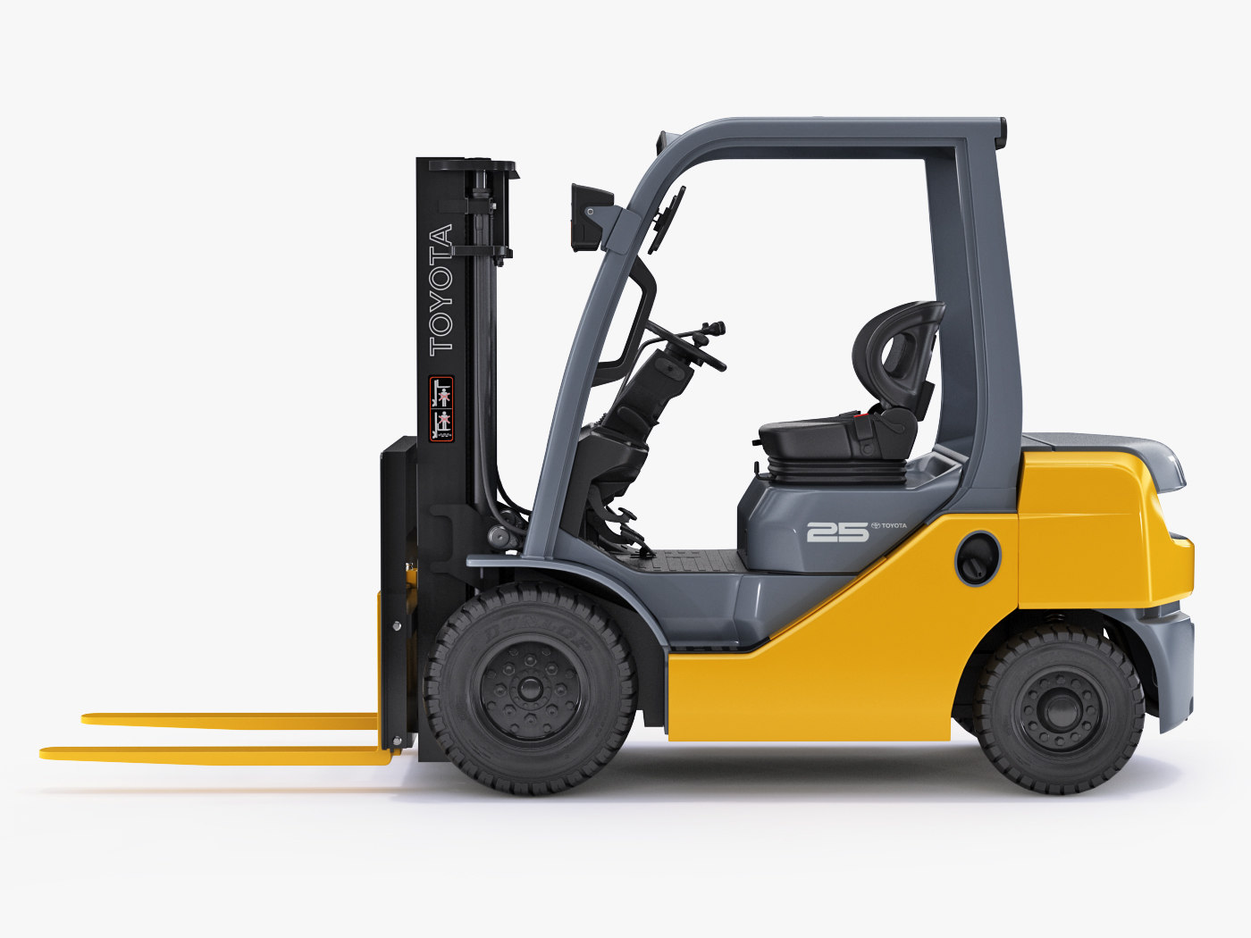 3d toyota forklift 25 model