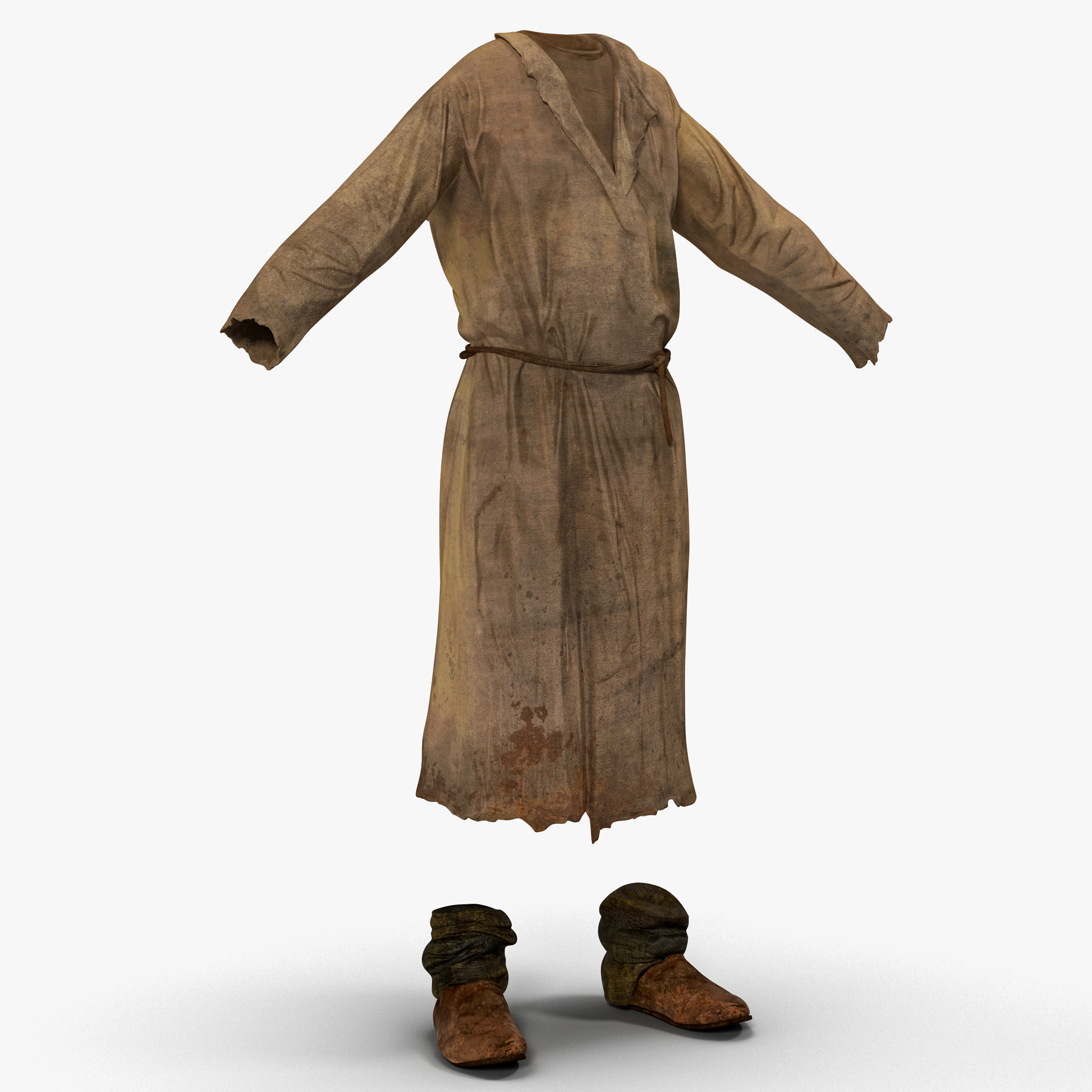 3d peasant men clothing