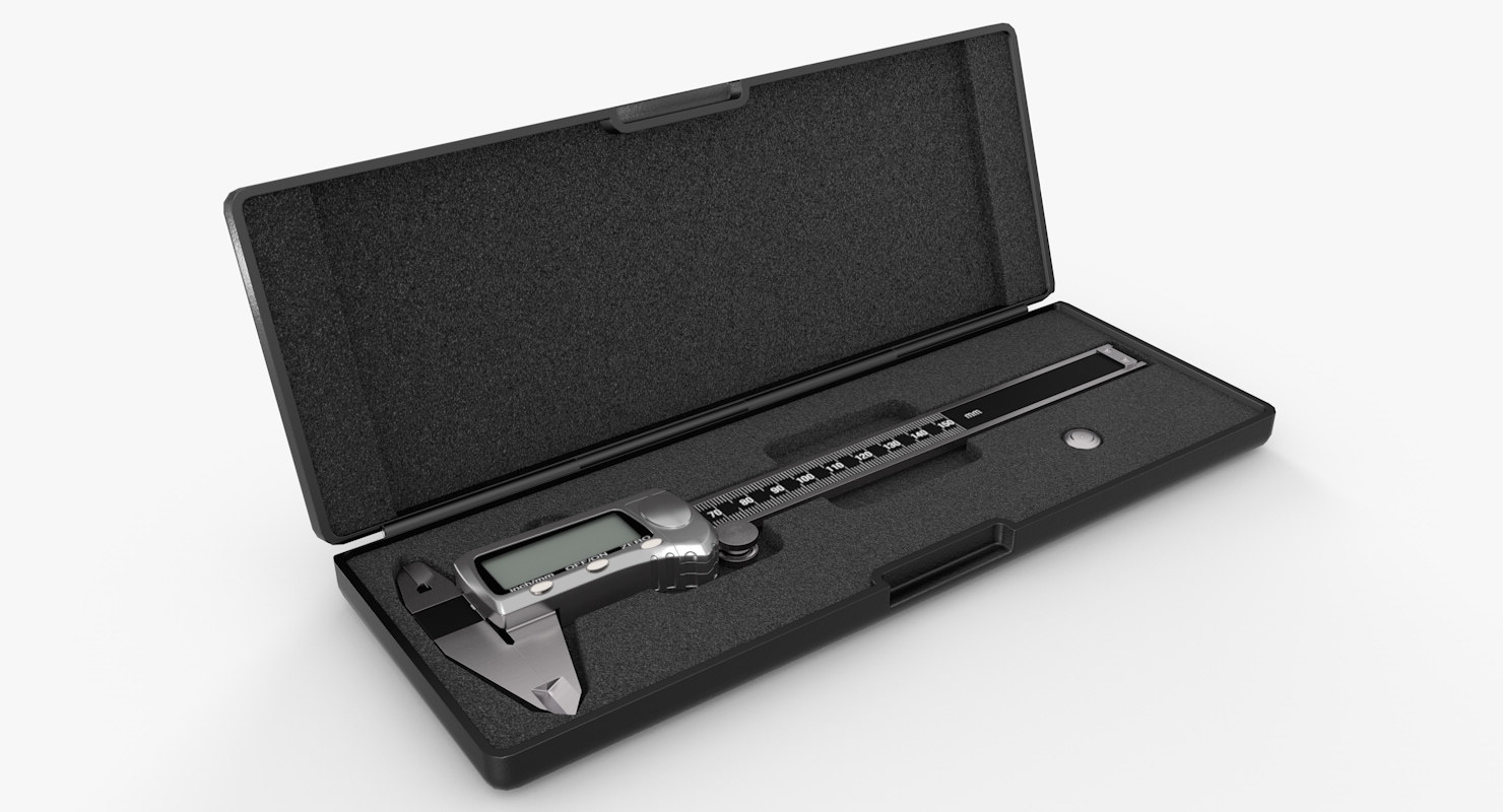 3d digital caliper case measurements