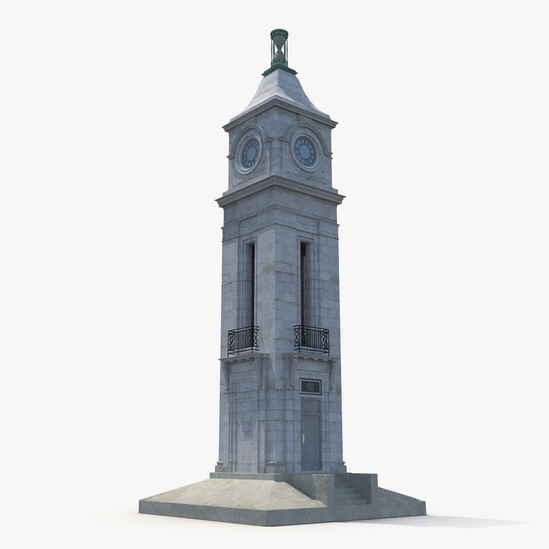 clock tower 3d max