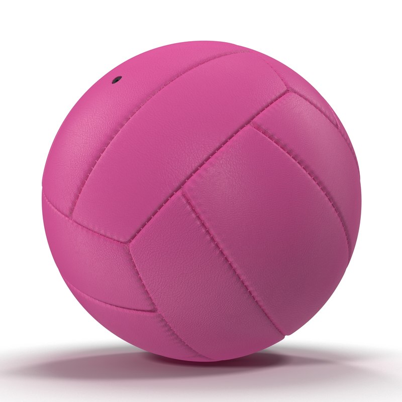 volleyball ball pink 3d model