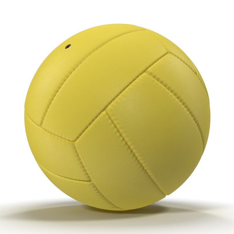 3ds volleyball ball yellow