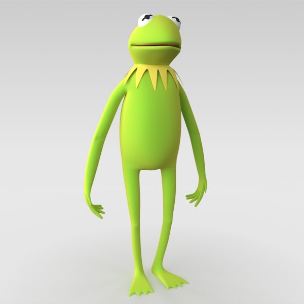 3d kermit frog
