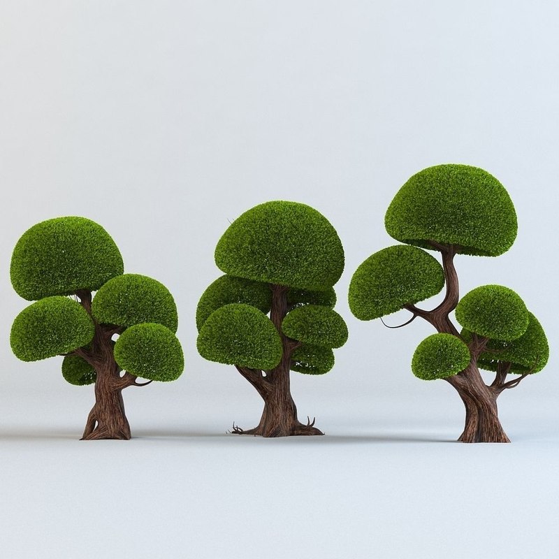 tree model free set trees 3d model tree model free set trees 3d model