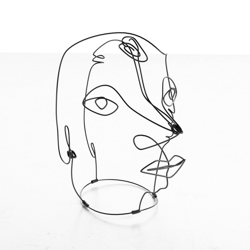Contour Line Drawing In Autocad : Alexander calder wire sculpture dwg