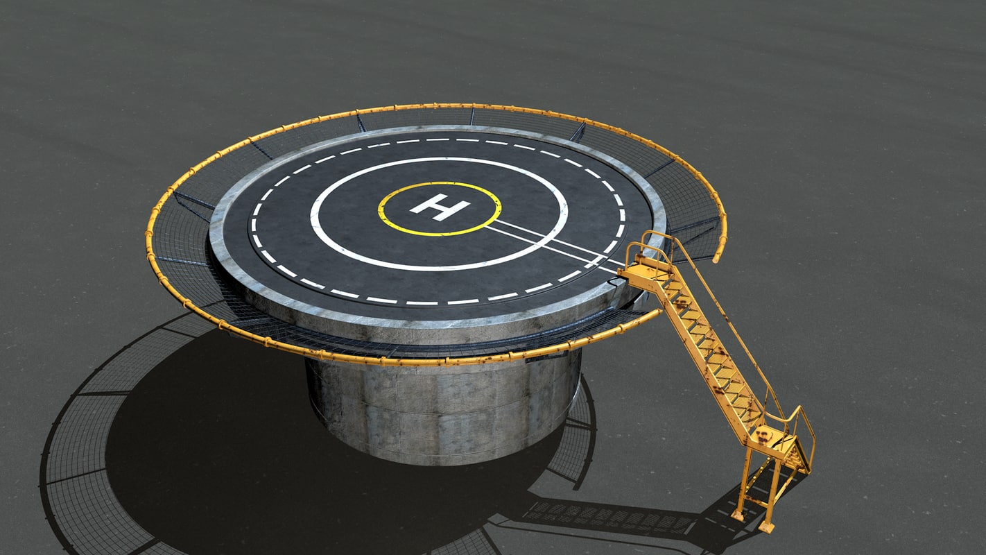 3d c4d helipad