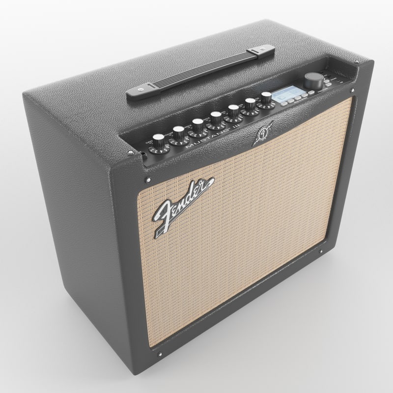 amplifier fender 3d model