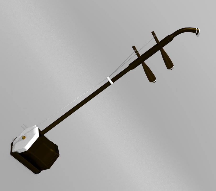 3d erhu traditional chinese model
