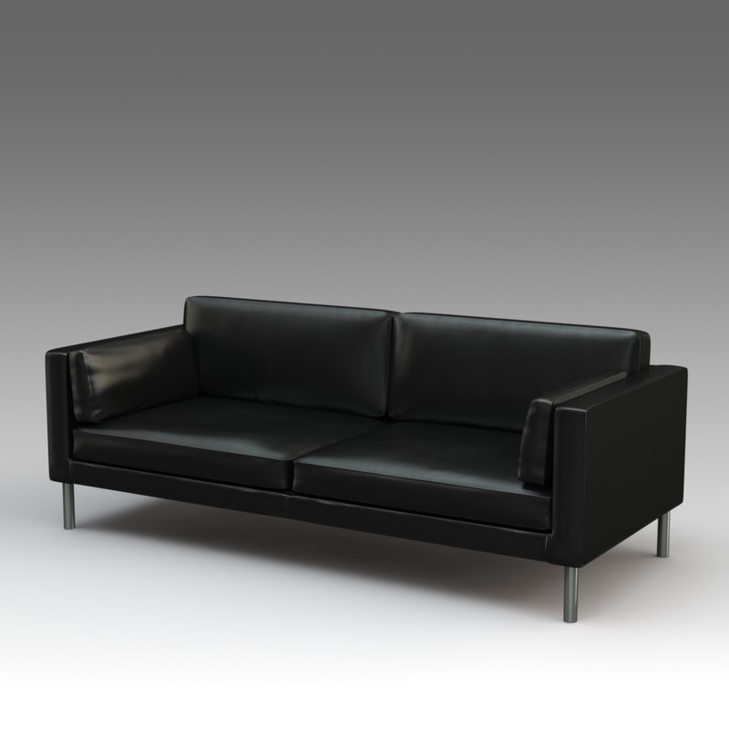 3d Model Leather Sofa Ikea