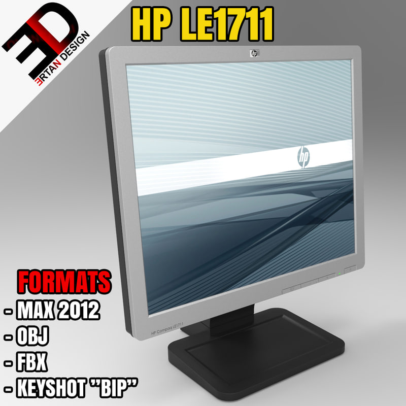 hp compaq le1711 monitor 3d max