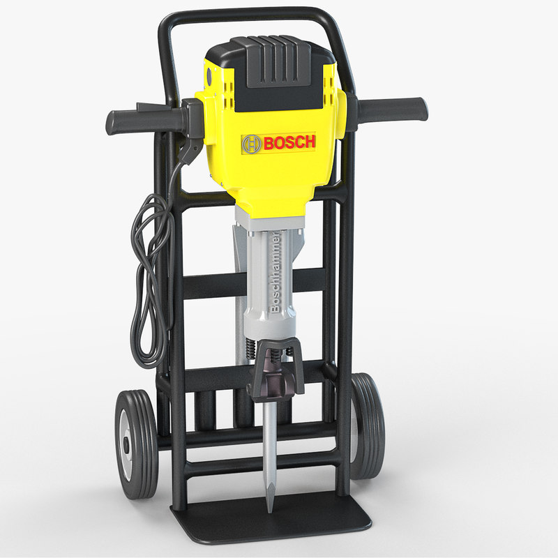 3d model electric jackhammer bosch