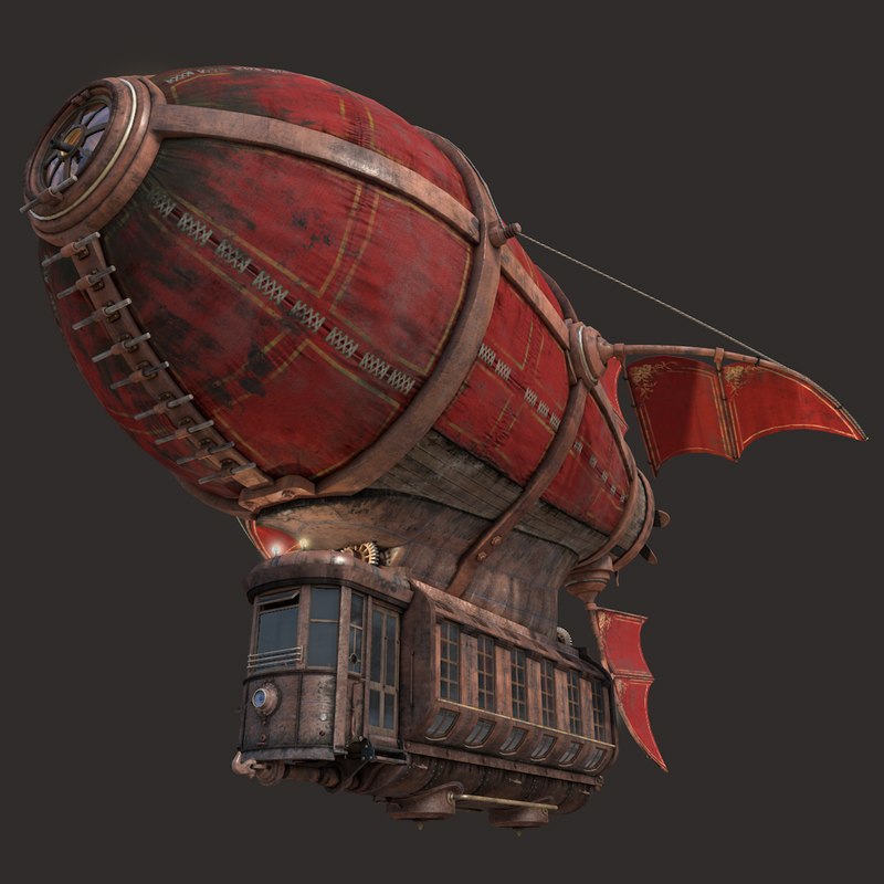 3d model airship scarlet sails
