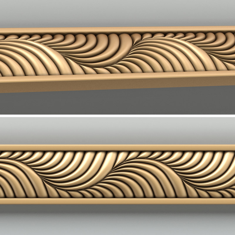 3d decorative molding model