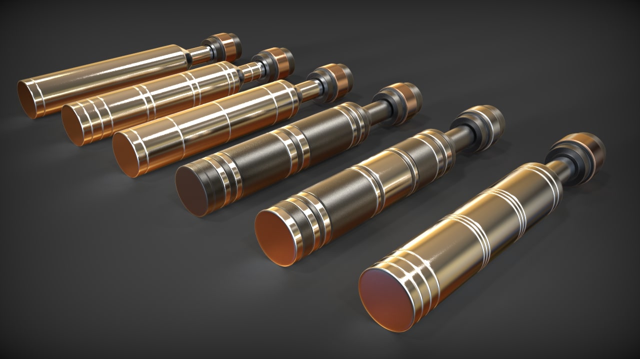 3d lightsaber diatium power cell model
