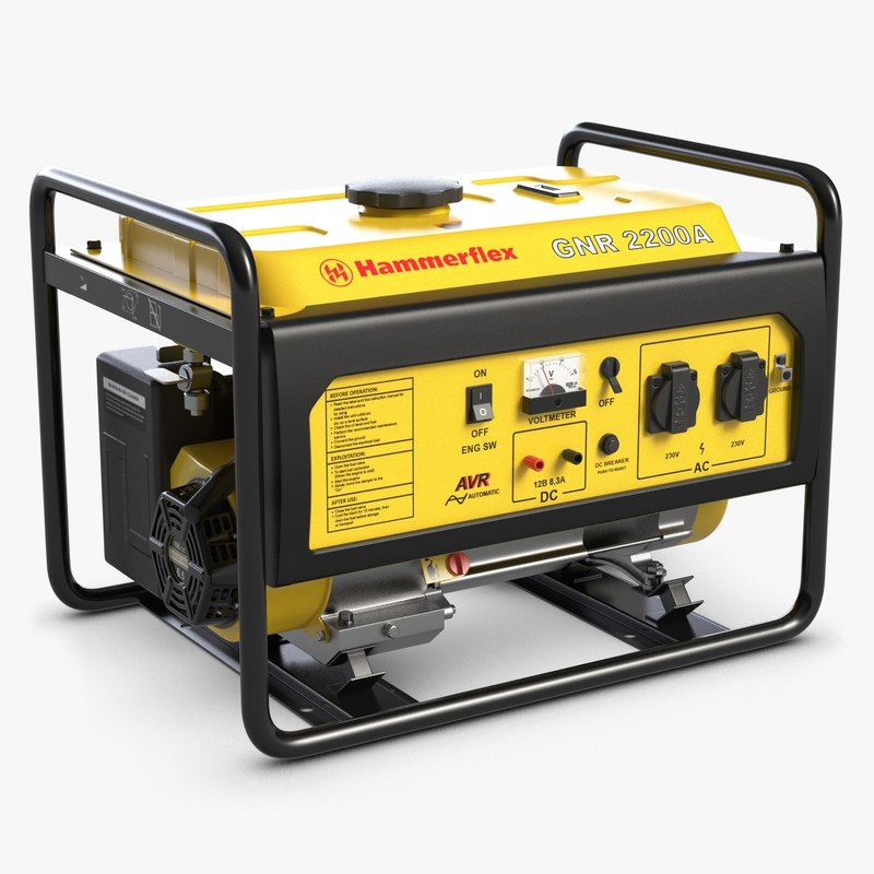 3d model portable generator